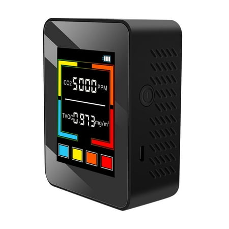 Carbon Dioxide CO2 Meter display High Black No Battery