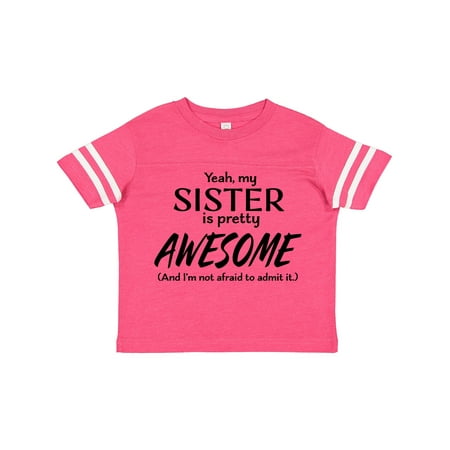 Inktastic Yeah My Sister is Pretty Awesome Gift Toddler Boy or Toddler Girl T-Shirt
Inktastic Yeah My Sister is Pretty Awesome Gift Toddler Boy or Toddler Girl T-Shirt