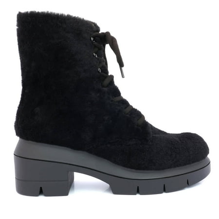 Stuart Weitzman Ladies Nisha Black Shear Boots Brand Size 37 (US Size 6.5)