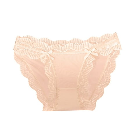 Qcmgmg See Through Low Waist Briefs for Women Lace Breathable Underwear Women Stretch Soft Panties Beige
Qcmgmg See Through Low Waist Briefs for Women Lace Breathable Underwear Women Stretch Soft Panties Beige