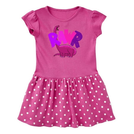Inktastic Lil Purple Bronto Rawr!! Gift Baby Girl Dress