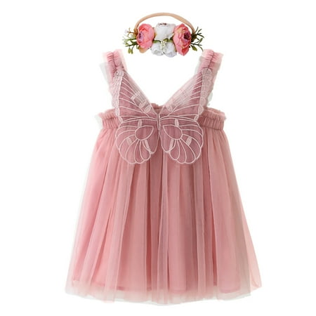 IBTOM CASTLE Toddler Baby Girls Princess Tutu Dress with Flower Headband Wedding Pageant Dresses Birthday Outfit Set for Photo Shoot 18-24 Months Dusty Pink Butterfly
IBTOM CASTLE Toddler Baby Girls Princess Tutu Dress with Flower Headband Wedding Pageant Dresses Birthday Outfit Set for Photo Shoot 18-24 Months Dusty Pink Butterfly