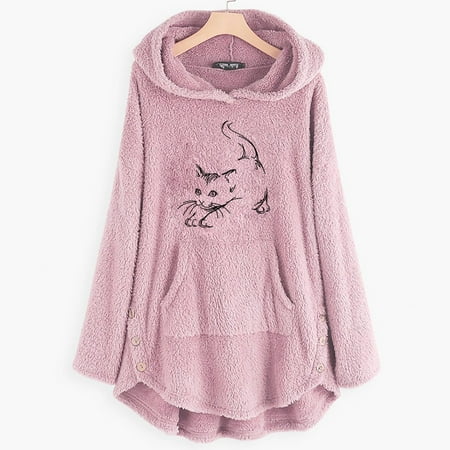 Simplmasygenix Fuzzy Fluffy Hoodies for Women Plus Size Blouse Fashion Button Plush with Pocket Loose Winter Tops
Simplmasygenix Fuzzy Fluffy Hoodies for Women Plus Size Blouse Fashion Button Plush with Pocket Loose Winter Tops