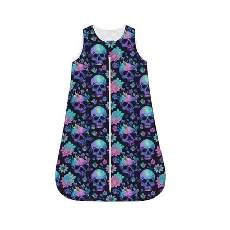 Honeii Flower Blue Skull Print Unisex Babies Sleepbag Wearable Blanket Baby Sleeveless Sleeping Bag-Medium
Honeii Flower Blue Skull Print Unisex Babies Sleepbag Wearable Blanket Baby Sleeveless Sleeping Bag-Medium