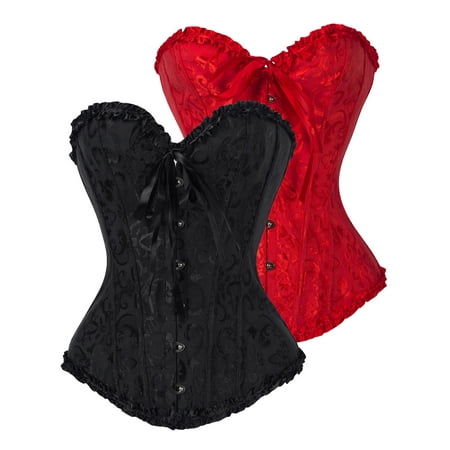 DODOING 2 Packs Women Satin Lace Sexy Bustier Corset Basque Lace Up Lingerie G-string Set S-6XL
DODOING 2 Packs Women Satin Lace Sexy Bustier Corset Basque Lace Up Lingerie G-string Set S-6XL