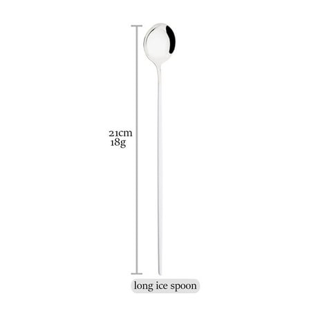 Teaspoon Dinnerware 1P Long Ice Spoon Stainless Steel Round Shape Spoon Milk Mixing Stirring Spoon Dessert Tableware Accessories
Teaspoon Dinnerware 1P Long Ice Spoon Stainless Steel Round Shape Spoon Milk Mixing Stirring Spoon Dessert Tableware Accessories