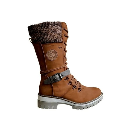 Fangasis Women s PU Knee High Boots Flat Ladies Lace up Winter Military Combat Boots US Size 12
Fangasis Women s PU Knee High Boots Flat Ladies Lace up Winter Military Combat Boots US Size 12