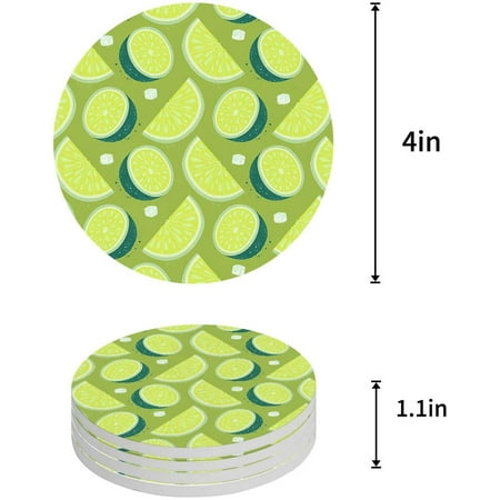 FMSHPON Lemon Set of 4 Round Coaster for Drinks Absorbent Ceramic Stone Coasters Cup Mat with Cork Base for Home Kitchen Room Coffee Table Bar Decor
FMSHPON Lemon Set of 4 Round Coaster for Drinks Absorbent Ceramic Stone Coasters Cup Mat with Cork Base for Home Kitchen Room Coffee Table Bar Decor
