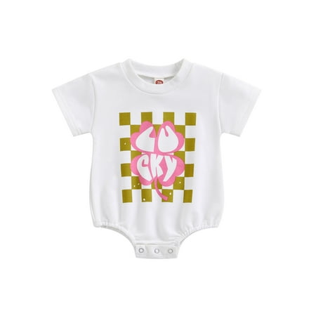 Jkerther St. Patrick s Day Infant Baby Romper Short Sleeve Round Neck Print Jumpsuit Casual Spring Summer Bodysuit
Jkerther St. Patrick s Day Infant Baby Romper Short Sleeve Round Neck Print Jumpsuit Casual Spring Summer Bodysuit