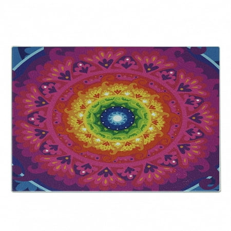 Purple Mandala Cutting Board Hippie Circular Rainbow Spiral Inside Hipster Art Decorative Tempered Glass Cutting and Serving Board Small Size Multicolor by Ambesonne
Purple Mandala Cutting Board Hippie Circular Rainbow Spiral Inside Hipster Art Decorative Tempered Glass Cutting and Serving Board Small Size Multicolor by Ambesonne