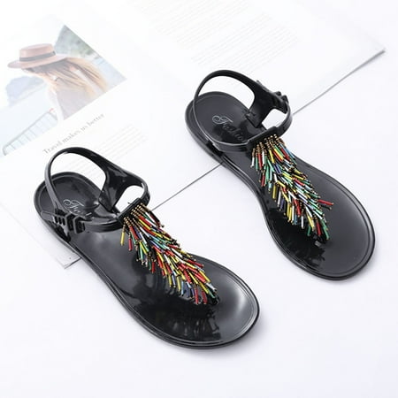 Cathalem Platform Sandals for Women Casual Summer And Solid Color Summer Flat Beaded Sandals Fashion With Flip Sandals Women Sexy Multicolor 7
Cathalem Platform Sandals for Women Casual Summer And Solid Color Summer Flat Beaded Sandals Fashion With Flip Sandals Women Sexy Multicolor 7