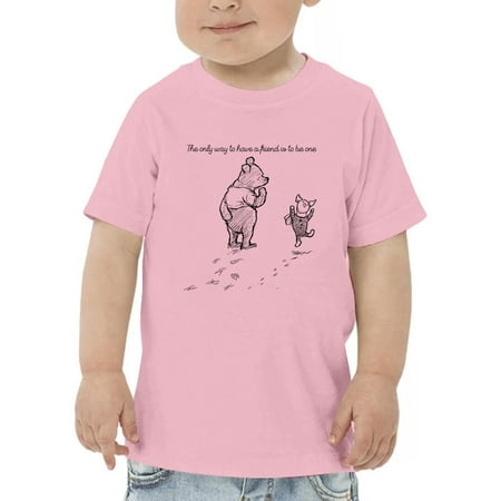 Pooh Bear Being A Friend T-Shirt Toddler -Smartprints Designs 4 Toddler