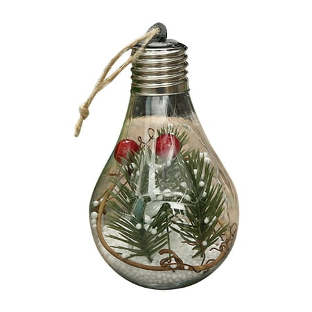 Christmas Tree Hanging Bulb Globe with Hanging Rope Christmas DIY Bulb Christmas Tree Hanging Pendant Decoration for Christmas Winter Home Holiday Party Gift
Christmas Tree Hanging Bulb Globe with Hanging Rope Christmas DIY Bulb Christmas Tree Hanging Pendant Decoration for Christmas Winter Home Holiday Party Gift