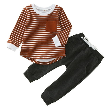 Qufokar Junior Track Suit Toddler Suspender Pants Set Toddler Boys Girls Winter Long Sleeve Striped Prints Tops Pants 2Pcs Outfits Clothes Set
Qufokar Junior Track Suit Toddler Suspender Pants Set Toddler Boys Girls Winter Long Sleeve Striped Prints Tops Pants 2Pcs Outfits Clothes Set