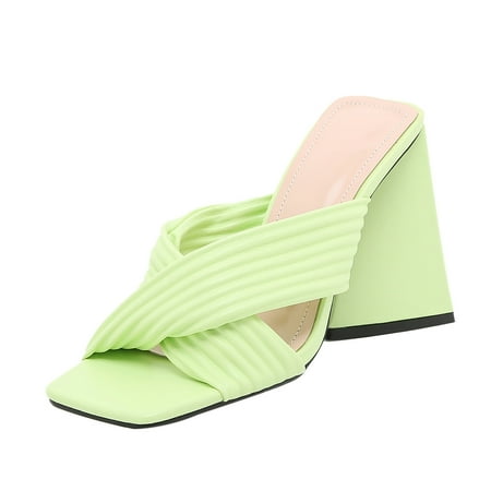 Sentuca Women s Shoes Fashion Solid Minimalistic Wrinkles Cross Thick Heel Sandals Slippers Flip Flop
Sentuca Women s Shoes Fashion Solid Minimalistic Wrinkles Cross Thick Heel Sandals Slippers Flip Flop