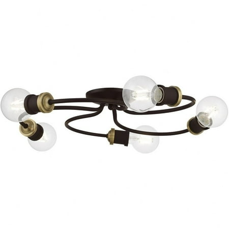 5 Light Large Flush Mount in Transitional Style-4.63 inches Tall and 20 inches Wide-Bronze/Antique Brass Finish Bailey Street Home 218-Bel-4829130
5 Light Large Flush Mount in Transitional Style-4.63 inches Tall and 20 inches Wide-Bronze/Antique Brass Finish Bailey Street Home 218-Bel-4829130