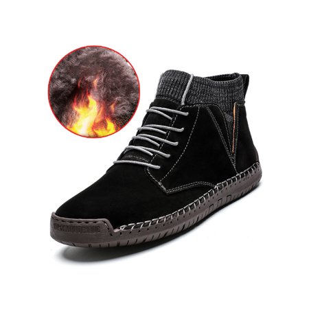 Eloshman Mens Booties Casual Leather Boot Lace Up Ankle Boots Office Comfortable Faux Suede Winter Shoes Breathable Bootie Black with Warm Lined 6
Eloshman Mens Booties Casual Leather Boot Lace Up Ankle Boots Office Comfortable Faux Suede Winter Shoes Breathable Bootie Black with Warm Lined 6