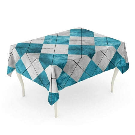 KDAGR Colorful Abstract Argyle Plaid Printing Pattern Watercolor Gray Blue Teal Watercolour D Tablecloth Table Desk Cover Home Party Decor 52x70 inch
KDAGR Colorful Abstract Argyle Plaid Printing Pattern Watercolor Gray Blue Teal Watercolour D Tablecloth Table Desk Cover Home Party Decor 52x70 inch