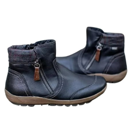 Womens PU Warm Boots Double Side Zipper Snow Winter Outdoor Walking Boots Fashion Casual Shoes 37 Black
Womens PU Warm Boots Double Side Zipper Snow Winter Outdoor Walking Boots Fashion Casual Shoes 37 Black