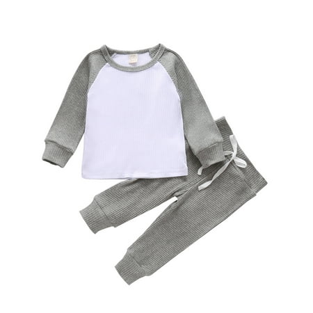 Newborn Infant Toddler Baby Clothes Ribbed Knitted Cotton Long Sleeve Tops Long Pants Fall Outfits
Newborn Infant Toddler Baby Clothes Ribbed Knitted Cotton Long Sleeve Tops Long Pants Fall Outfits