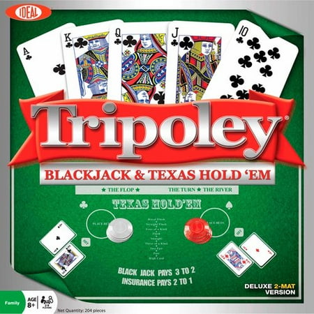 Ideal Tripoley Black Jack and Texas Hold'em Card Game