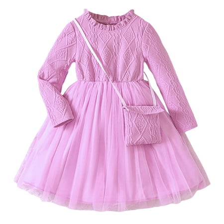 Bjutir Casual Dress For Girls Toddler Long Sleeve Solid Pkink Princess Dress Dance Party Lace Dresses Warm Fall Winter Clothes 4-5 Years
Bjutir Casual Dress For Girls Toddler Long Sleeve Solid Pkink Princess Dress Dance Party Lace Dresses Warm Fall Winter Clothes 4-5 Years
