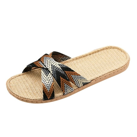 iOPQO Women s slipper Slippers For Womens Men Linen Shoes Women Summer Household Beach Slippers Sandals Floor Shoes Slides Linen Slippers Couple Beach Brown 44
iOPQO Women s slipper Slippers For Womens Men Linen Shoes Women Summer Household Beach Slippers Sandals Floor Shoes Slides Linen Slippers Couple Beach Brown 44