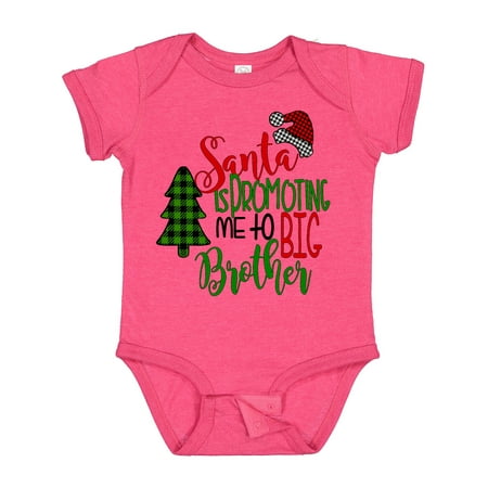 Inktastic Santa is Promoting Me to Big Brother Green Plaid Tree Gift Baby Boy Bodysuit
Inktastic Santa is Promoting Me to Big Brother Green Plaid Tree Gift Baby Boy Bodysuit