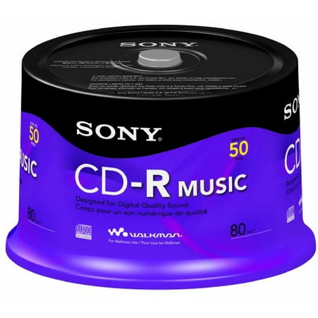 Sony Memory & Blank Media 50crm80rs 50 pack Cd-r Music Spindle