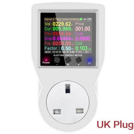 220V Ac Wifi Smart Socket Digital Wattmeter U S/U K Plug Power Meter Electricity
220V Ac Wifi Smart Socket Digital Wattmeter U S/U K Plug Power Meter Electricity