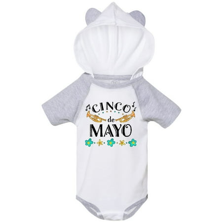Inktastic Cinco De Mayo with Trumpets Gift Baby Boy or Baby Girl Bodysuit