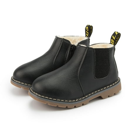 Boys Girls Leather Fleece Boots For Winter New
Boys Girls Leather Fleece Boots For Winter New