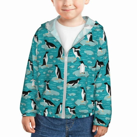 Gaeub Penguins On The Ice In The Sea Print Athletic Sun Protection Hoodie for Kids Long Sleeve Outdoor UV Shirt Running Fishing Top for Boys Girls-18 Months
Gaeub Penguins On The Ice In The Sea Print Athletic Sun Protection Hoodie for Kids Long Sleeve Outdoor UV Shirt Running Fishing Top for Boys Girls-18 Months