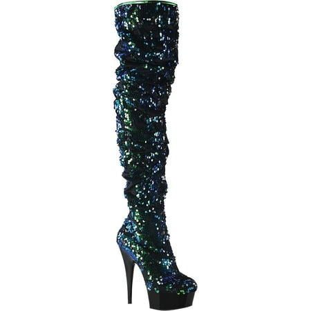 Women s Pleaser Delight 3004 Over The Knee Slouch Boot