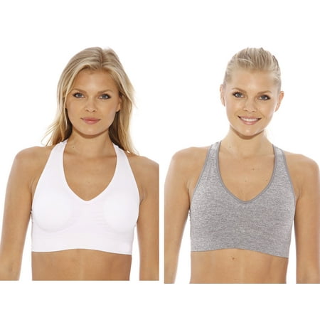Just Intimates Racerback Sports Bra (Pack of 2) (heather gray white 1X Regular)
Just Intimates Racerback Sports Bra (Pack of 2) (heather gray white 1X Regular)