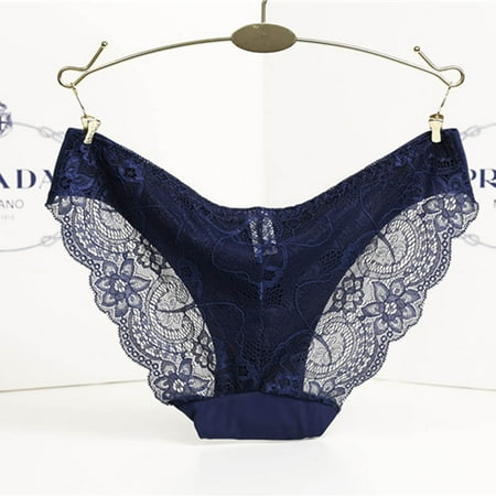 Gaiseeis Women Lace Panties Seamless Cotton Panty Hollow Briefs Underwear BU/XXL Blue XXL
Gaiseeis Women Lace Panties Seamless Cotton Panty Hollow Briefs Underwear BU/XXL Blue XXL