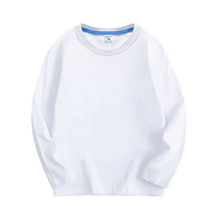 BLVB Unisex Kids Soft Long-Sleeve T-Shirts Basic Crewneck Solid Color Tees Tops for Boys or Girls Age 1-12 Years
BLVB Unisex Kids Soft Long-Sleeve T-Shirts Basic Crewneck Solid Color Tees Tops for Boys or Girls Age 1-12 Years