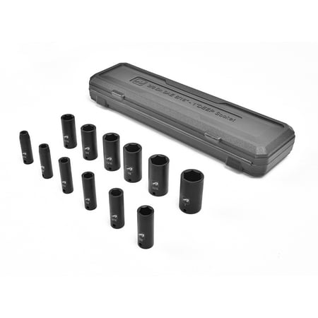 3/8” Drive SAE Deep Impact Socket Set 6-Point Design 12-Piece Set 5/16” to 1”
3/8” Drive SAE Deep Impact Socket Set 6-Point Design 12-Piece Set 5/16” to 1”