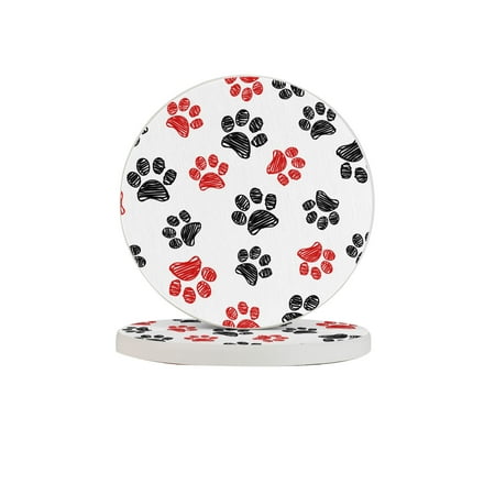 Circular Drink Coasters Set Dog Paw Beautiful Home Decor Diatomite Heat-Resistant Diatomite Protect Table Countertop
Circular Drink Coasters Set Dog Paw Beautiful Home Decor Diatomite Heat-Resistant Diatomite Protect Table Countertop