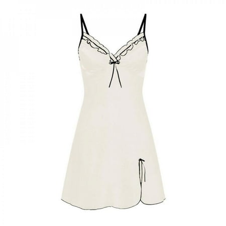 Promotion!!! V-neck Temptation Strap Nightdress Female Lace Solid Color Home Pajamas Split Nightdress
Promotion!!! V-neck Temptation Strap Nightdress Female Lace Solid Color Home Pajamas Split Nightdress