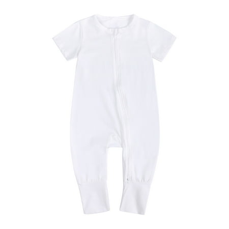 Penkiiy Toddler Baby Boys Girls Cute Solid Color Short Sleeve Double Zipper Romper Jumpsuit kids Baby Easter Romper 6-12 Months White on Sale
Penkiiy Toddler Baby Boys Girls Cute Solid Color Short Sleeve Double Zipper Romper Jumpsuit kids Baby Easter Romper 6-12 Months White on Sale