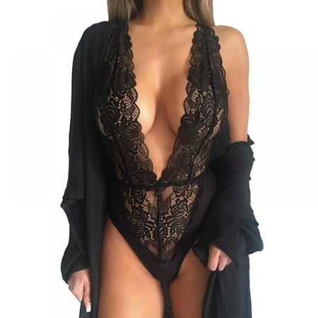 Sexy Lingerie Women Deep V Neck Nightwear Underwear Babydoll Black Lace Sleepwear Lace Dress Bodysuit
Sexy Lingerie Women Deep V Neck Nightwear Underwear Babydoll Black Lace Sleepwear Lace Dress Bodysuit