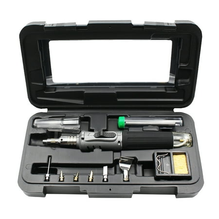 Self-igniting Mutifunctional 10-in-1 Cordless Gas Soldering Iron Kit Welding Torch Kit Tool (Gray)
Self-igniting Mutifunctional 10-in-1 Cordless Gas Soldering Iron Kit Welding Torch Kit Tool (Gray)