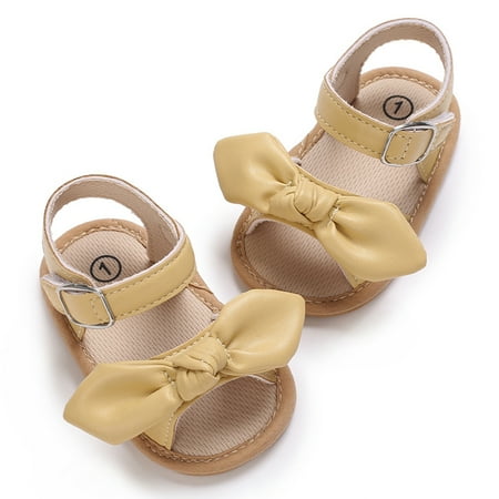 Baby Girls Summer Bowknot Sandals Soft Cotton Princess Baby Girls Wedding Dress Summer Walking Shoes (Yellow)
Baby Girls Summer Bowknot Sandals Soft Cotton Princess Baby Girls Wedding Dress Summer Walking Shoes (Yellow)