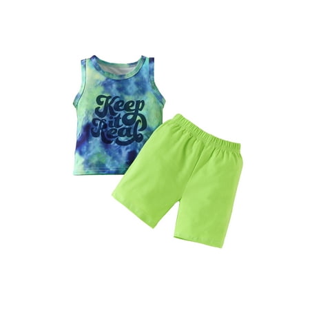 WPNAKS Baby Boy Outfits Tie-dye Letter Print Sleeveless Tank Tops and Stretch Casual Shorts Set
WPNAKS Baby Boy Outfits Tie-dye Letter Print Sleeveless Tank Tops and Stretch Casual Shorts Set