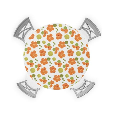 Round Tablecloth with Elastic Spring Orange Flower Waterproof Stain-proof Table Cover Wipeable Fitted Table Cloths for 45 -54 Round Tables Dining Kitchen
Round Tablecloth with Elastic Spring Orange Flower Waterproof Stain-proof Table Cover Wipeable Fitted Table Cloths for 45 -54 Round Tables Dining Kitchen
