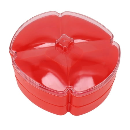 Serving Container Double Layer Food Storage Plastic Divided Serving Tray For Snacks Red
Serving Container Double Layer Food Storage Plastic Divided Serving Tray For Snacks Red