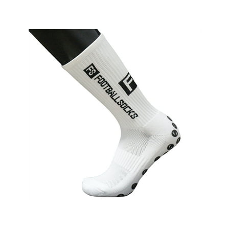 Liacowi Men’ s Athletic Socks Anti-Slip Letter Patterns Medium Tube Socks