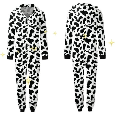 Christmas Pajamas For Family Women Mom Cow Prints Hooded Zipper Jumpsuit Outfit Family Christmas Pjs Matching Sets
Christmas Pajamas For Family Women Mom Cow Prints Hooded Zipper Jumpsuit Outfit Family Christmas Pjs Matching Sets