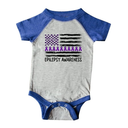 Inktastic Epilepsy Awareness Purple Ribbons and Flag Gift Baby Boy or Baby Girl Bodysuit
Inktastic Epilepsy Awareness Purple Ribbons and Flag Gift Baby Boy or Baby Girl Bodysuit